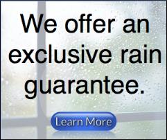 window cleaning rain guarantee